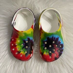 Children Crocs Tie Dye